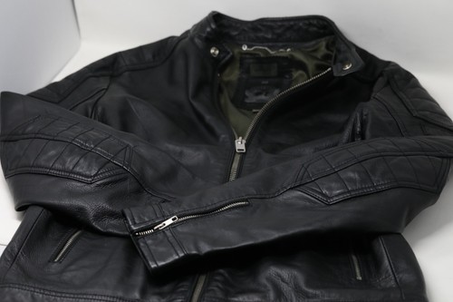 Diesel men black leather - diesel, zip