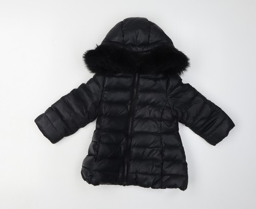 Benetton girls black - girls, puffer
