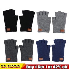 Thermal Fingerless Gloves Mens