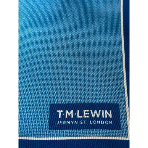 Lewin blue silk pocket - tm,