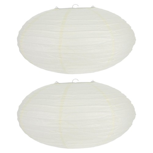 White paper lanterns 2pcs - lanterns,