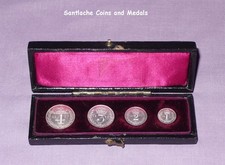 1897 QUEEN VICTORIA SET MAUNDY COINS - IN DATED BOX - 1d to 4d