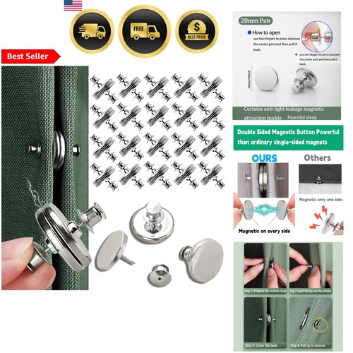 Magnetic curtain clips - magnetic,