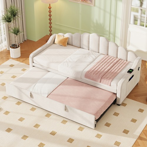 Daybed with trundle under bed - with,