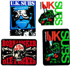 UK Subs PUNK Vinyl Stickers Decal Born a Rocker Warhead Another kind of Blues 