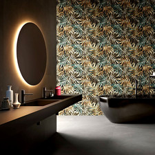 Cut Tile Sample: Flora Green Dark Decor Tiles