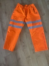 Hi Viz High Vis Trousers Orange/Grey Work Teflon Coated RIS 3279 TOM Large
