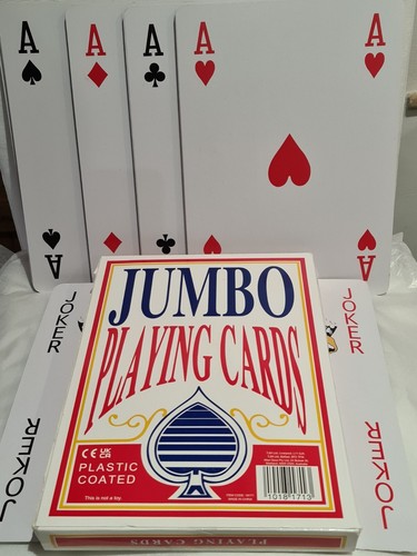 Jumbo playing cards 28 x - jumbo,