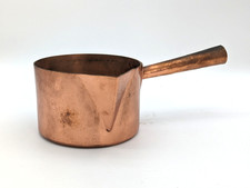 Vintage Copper Stove Retro Farmhouse Saucepan *Heavy* A150 P882