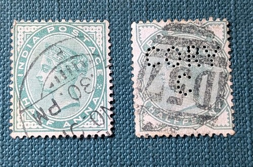 India stamps 1855 - india, queen