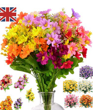 5 Bundles Artificial Plants Fake Flowers Outdoor Grave Garden Porch Window Decor