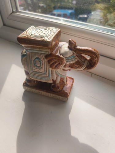 Very small ceramic elephant - ceramic,