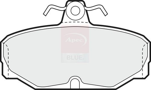 Apec rear brake pad - apec, set