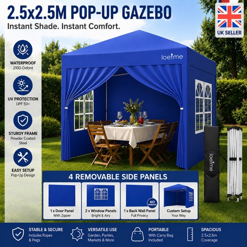 5x2 pop up - 2.5x2.5m,