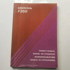 Honda Tiller F360 Owners