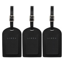 Linea Unisex Pu Travel Tags 3