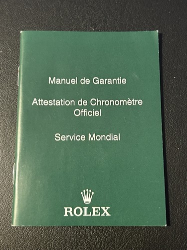 Rolex translation booklet - rolex,
