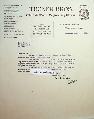 Charming automobilia letter