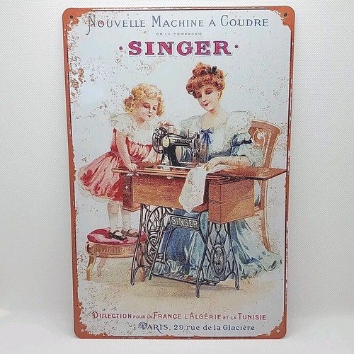 French singer metal tin - singer,