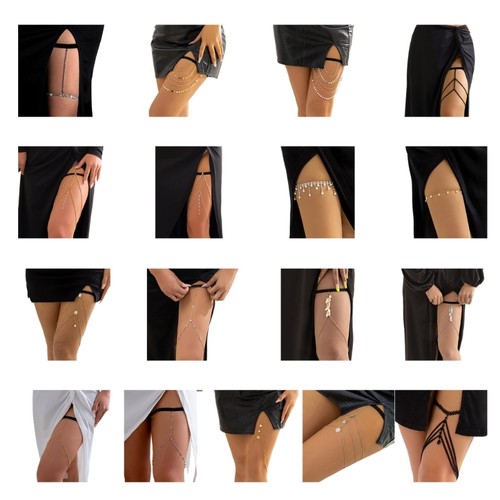 Unique rhinestone leg - unique, chain