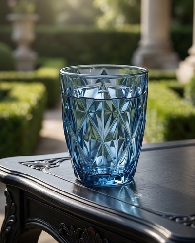 Set 4 coloured glass - set, or