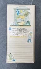 Vintage Valentine Washable Series Mabel Lucie Attwell Household Wants w/pencil