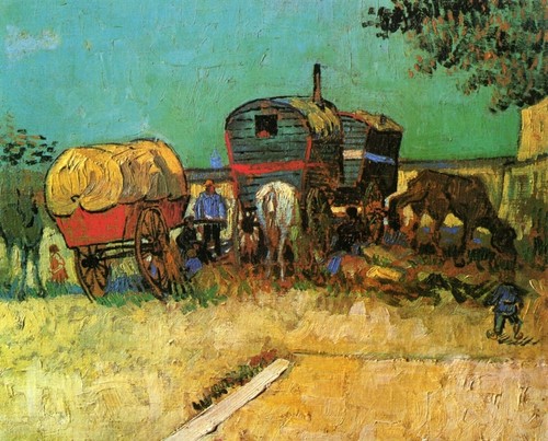 1888 encampment gypsies - 1888, of