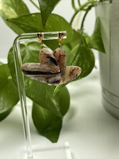 Polymer Clay Heart Earrings-