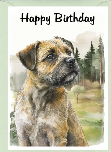 Border terrier dog - dog, birthday