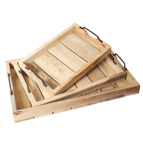 Set large wooden slat - set, 3