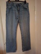 Debenhams Maine Mens stonewash regular fit blue jeans 38L