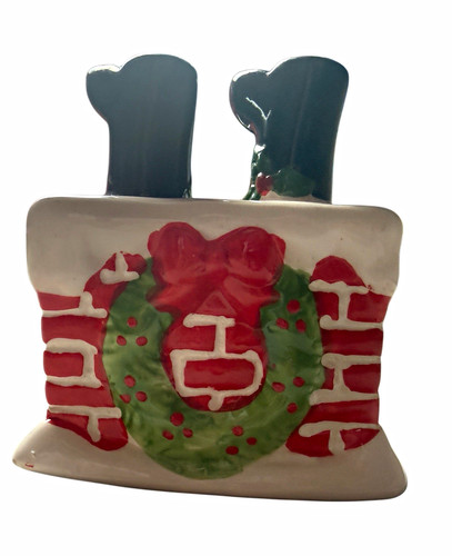 Christmas chimney wreath - &,
