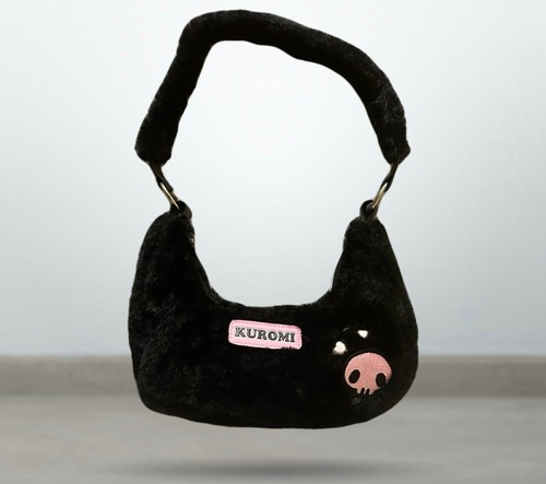 Hot topic black faux fur - black,