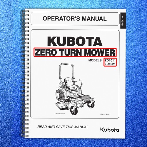 Kubota zd1011 zd1021 zero turn - zero,