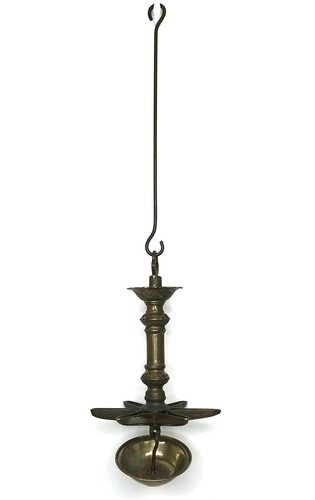 Antique brass sabbath star - brass,