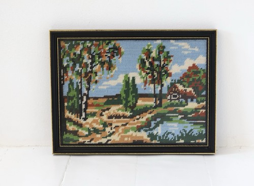 Vintage tapestry completed - vintage,