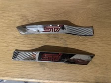Genuine Sti Wing Badges Fender Badges Fits: Subaru Impreza Hatchback GR