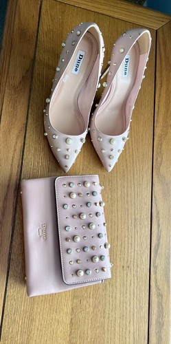 Dune embellished nude shoes - nude,