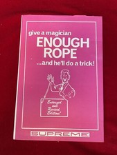Vintage magic tricks supreme magic rope tricks book