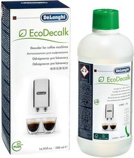 1x DeLonghi EcoDecalk 500ml Espresso Coffee Maker Machine Descaler Fluid Bottle