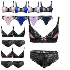 UK Mens Sissy Bra Wire-Free