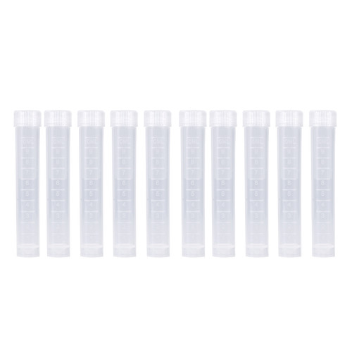 10pcs plastic test tubes - plastic, 10ml