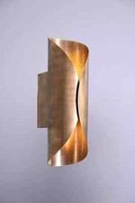 2 Light Curved Shades Handmade