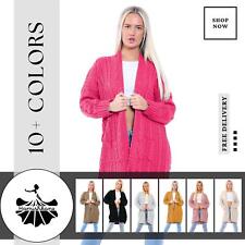 Womens Cape Cardigan Chunky