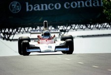Mark Donohue Penske PC1 Ford Spanish GP at Montju�c April 27 1975 - Old Photo