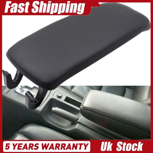Black leather armrest center - black,