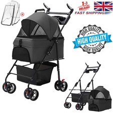 NEW BLACK PET STROLLER WITH