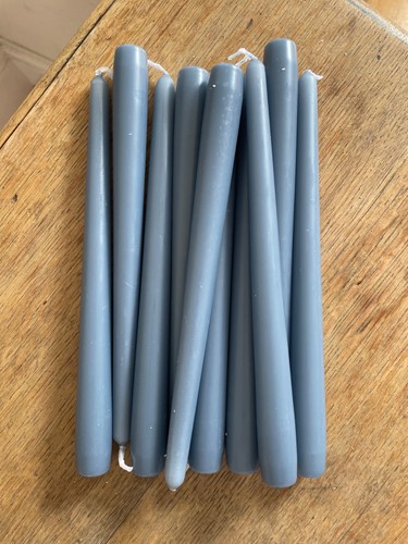 Blue taper candles - taper,