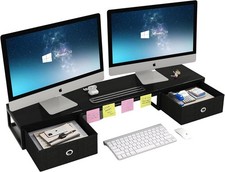 Wooden Monitor Stand With 2