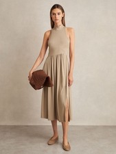 Reiss Womens Natural Midi